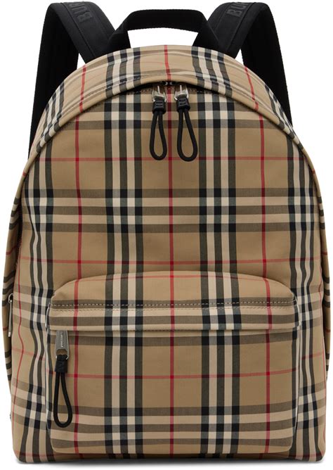 burberry rucksack kariert